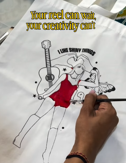 DIY Tote Bag Painting Kit - Welcome — made by a Kitsters maker