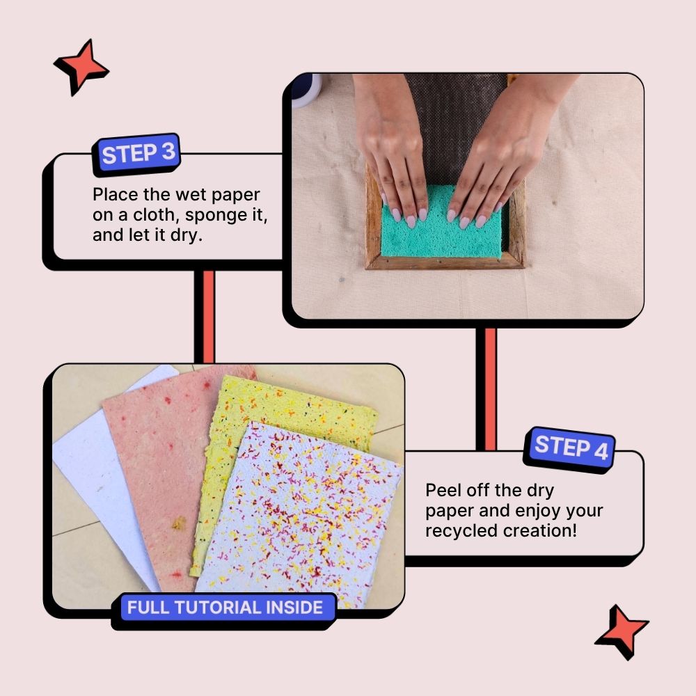 Paper Making Mold and Deckle Set